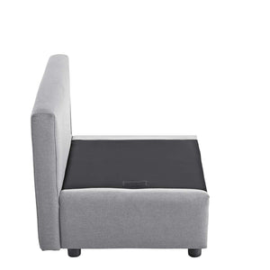 ModwayModway Activate Upholstered Fabric Armchair EEI-3045 EEI-3045-LGR- BetterPatio.com