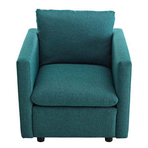 ModwayModway Activate Upholstered Fabric Armchair EEI-3045 EEI-3045-TEA- BetterPatio.com