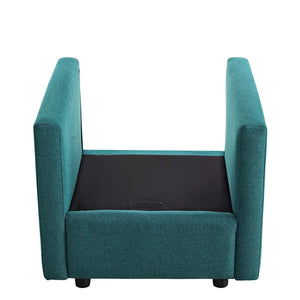 ModwayModway Activate Upholstered Fabric Armchair EEI-3045 EEI-3045-TEA- BetterPatio.com