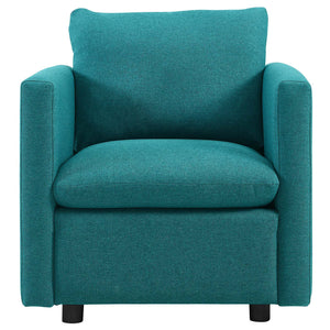 ModwayModway Activate Upholstered Fabric Armchair EEI-3045 EEI-3045-TEA- BetterPatio.com