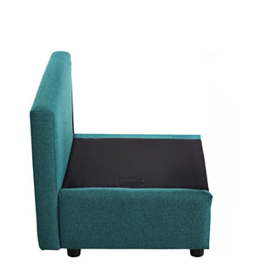 ModwayModway Activate Upholstered Fabric Armchair EEI-3045 EEI-3045-TEA- BetterPatio.com