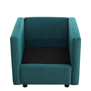 ModwayModway Activate Upholstered Fabric Armchair EEI-3045 EEI-3045-TEA- BetterPatio.com