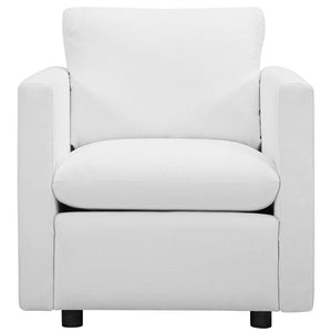 ModwayModway Activate Upholstered Fabric Armchair EEI-3045 EEI-3045-WHI- BetterPatio.com