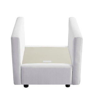 ModwayModway Activate Upholstered Fabric Armchair EEI-3045 EEI-3045-WHI- BetterPatio.com