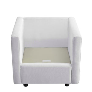 ModwayModway Activate Upholstered Fabric Armchair EEI-3045 EEI-3045-WHI- BetterPatio.com