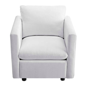 ModwayModway Activate Upholstered Fabric Armchair EEI-3045 EEI-3045-WHI- BetterPatio.com