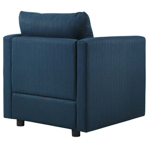 ModwayModway Activate Upholstered Fabric Armchair Set of 2 EEI-4078 EEI-4078-AZU- BetterPatio.com