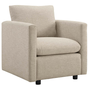 ModwayModway Activate Upholstered Fabric Armchair Set of 2 EEI-4078 EEI-4078-BEI- BetterPatio.com