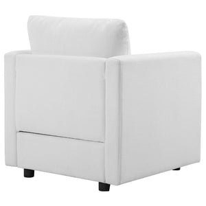 ModwayModway Activate Upholstered Fabric Armchair Set of 2 EEI-4078 EEI-4078-WHI- BetterPatio.com