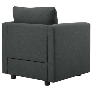 ModwayModway Activate Upholstered Fabric Sofa and Armchair Set EEI-4045 EEI-4045-GRY-SET- BetterPatio.com