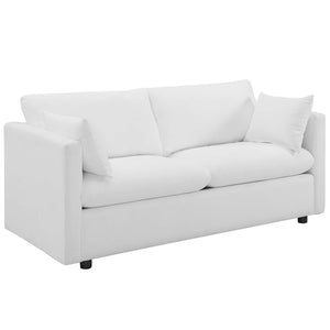 ModwayModway Activate Upholstered Fabric Sofa and Armchair Set EEI-4045 EEI-4045-WHI-SET- BetterPatio.com