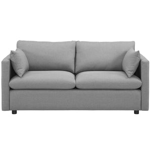ModwayModway Activate Upholstered Fabric Sofa EEI-3044 EEI-3044-LGR- BetterPatio.com