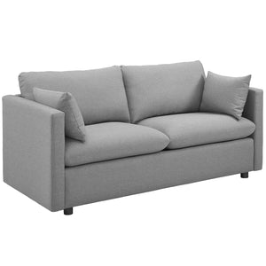 ModwayModway Activate Upholstered Fabric Sofa EEI-3044 EEI-3044-LGR- BetterPatio.com