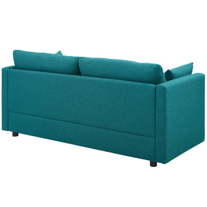ModwayModway Activate Upholstered Fabric Sofa EEI-3044 EEI-3044-TEA- BetterPatio.com
