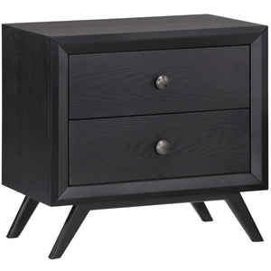 ModwayModway Addison 2 Piece Queen Bedroom Set MOD-5262 MOD-5262-BLK-GRY-SET- BetterPatio.com