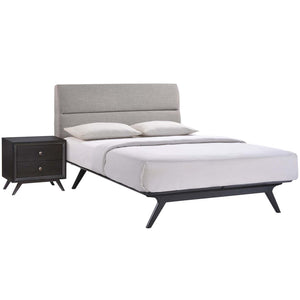 ModwayModway Addison 2 Piece Queen Bedroom Set MOD-5262 MOD-5262-BLK-GRY-SET- BetterPatio.com