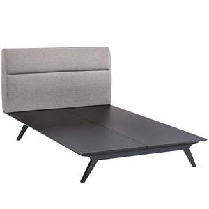 ModwayModway Addison Queen Bed MOD-5244 MOD-5244-BLK-GRY- BetterPatio.com