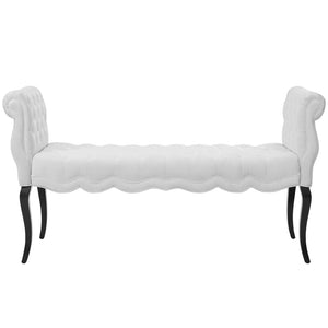 ModwayModway Adelia Chesterfield Style Button Tufted Performance Velvet Bench EEI-3018 EEI-3018-WHI- BetterPatio.com