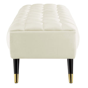 ModwayModway Adept 60" Performance Velvet Bench EEI-4241 EEI-4241-IVO- BetterPatio.com