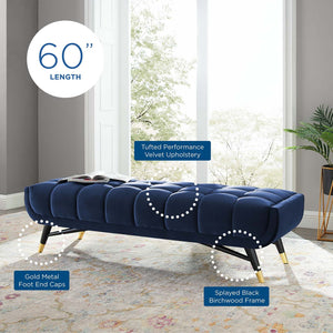 ModwayModway Adept 60" Performance Velvet Bench EEI-4241 EEI-4241-MID- BetterPatio.com