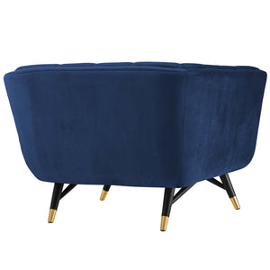 ModwayModway Adept Performance Velvet Armchair EEI-3060 EEI-3060-MID- BetterPatio.com