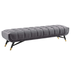 ModwayModway Adept Performance Velvet Bench EEI-3061 EEI-3061-GRY- BetterPatio.com