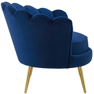 ModwayModway Admire Accent Armchair Performance Velvet Set of 2 EEI-4294 EEI-4294-NAV- BetterPatio.com