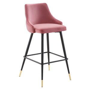 ModwayModway Adorn Performance Velvet Bar Stool EEI-3909 EEI-3909-DUS- BetterPatio.com