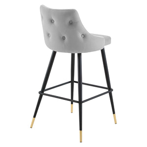 ModwayModway Adorn Performance Velvet Bar Stool EEI-3909 EEI-3909-LGR- BetterPatio.com