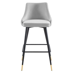 ModwayModway Adorn Performance Velvet Bar Stool EEI-3909 EEI-3909-LGR- BetterPatio.com