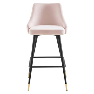 ModwayModway Adorn Performance Velvet Bar Stool EEI-3909 EEI-3909-PNK- BetterPatio.com