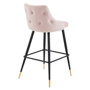 ModwayModway Adorn Performance Velvet Bar Stool EEI-3909 EEI-3909-PNK- BetterPatio.com