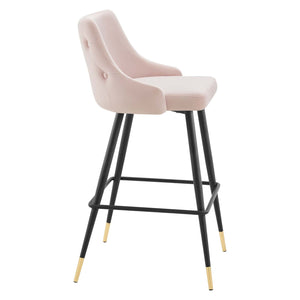 ModwayModway Adorn Performance Velvet Bar Stool EEI-3909 EEI-3909-PNK- BetterPatio.com