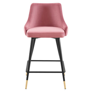 ModwayModway Adorn Performance Velvet Counter Stool EEI-3908 EEI-3908-DUS- BetterPatio.com