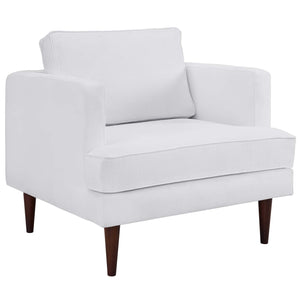 ModwayModway Agile 3 Piece Upholstered Fabric Set EEI-4081 EEI-4081-WHI-SET- BetterPatio.com