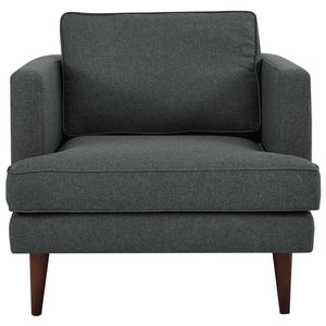 ModwayModway Agile Upholstered Fabric Armchair EEI-3055 EEI-3055-GRY- BetterPatio.com