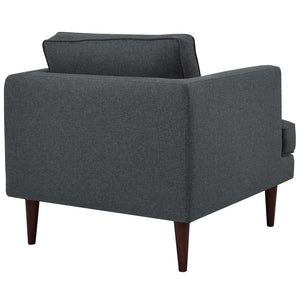 ModwayModway Agile Upholstered Fabric Sofa and Armchair Set EEI-4080 EEI-4080-GRY-SET- BetterPatio.com