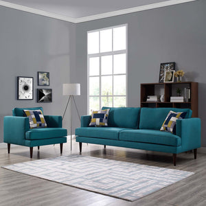 ModwayModway Agile Upholstered Fabric Sofa and Armchair Set EEI-4080 EEI-4080-TEA-SET- BetterPatio.com