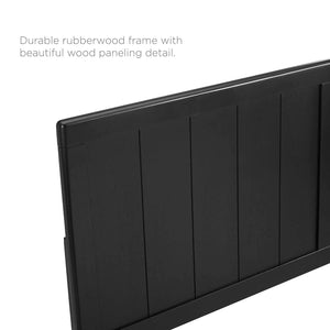 ModwayModway Alana Full Wood Platform Bed With Angular Frame MOD-6616 MOD-6616-BLK- BetterPatio.com