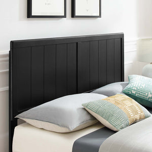 ModwayModway Alana Full Wood Platform Bed With Angular Frame MOD-6616 MOD-6616-BLK- BetterPatio.com