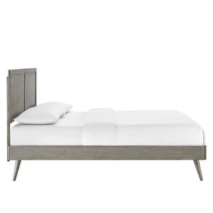 ModwayModway Alana Full Wood Platform Bed With Splayed Legs MOD-6619 MOD-6619-GRY- BetterPatio.com