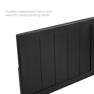 ModwayModway Alana King Wood Platform Bed With Angular Frame MOD-6617 MOD-6617-BLK- BetterPatio.com