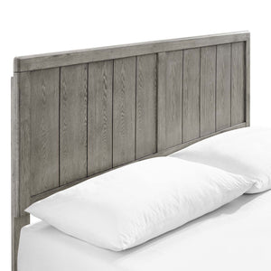 ModwayModway Alana Queen Wood Platform Bed With Splayed Legs MOD-6379 MOD-6379-GRY- BetterPatio.com