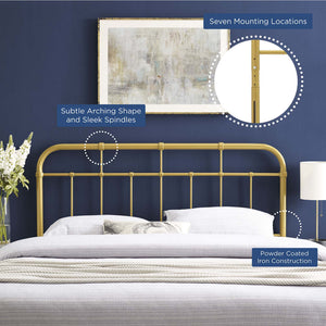 ModwayModway Alessia Full Metal Headboard MOD-6161 MOD-6161-GLD- BetterPatio.com