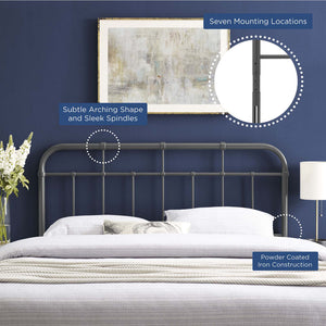 ModwayModway Alessia Full Metal Headboard MOD-6161 MOD-6161-GRY- BetterPatio.com