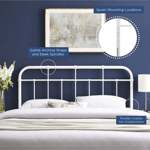 ModwayModway Alessia Full Metal Headboard MOD-6161 MOD-6161-WHI- BetterPatio.com