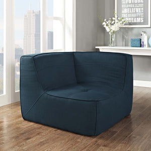 ModwayModway Align Upholstered Fabric Corner Sofa EEI-1356 EEI-1356-AZU- BetterPatio.com