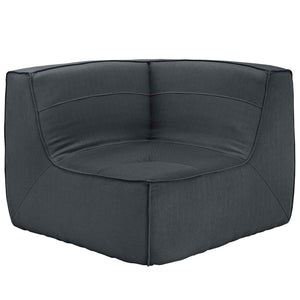 ModwayModway Align Upholstered Fabric Corner Sofa EEI-1356 EEI-1356-CHA- BetterPatio.com