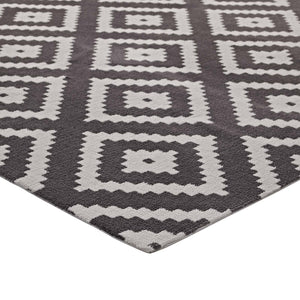 ModwayModway Alika Abstract Diamond Trellis 5x8 Area Rug R-1004-58 R-1004E-58- BetterPatio.com