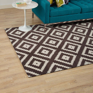 ModwayModway Alika Abstract Diamond Trellis 5x8 Area Rug R-1004-58 R-1004F-58- BetterPatio.com